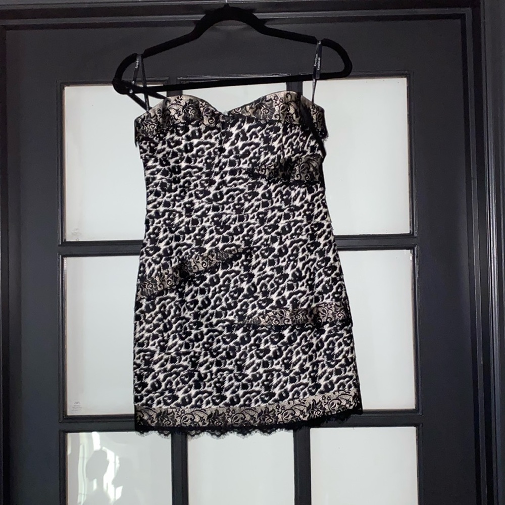 Bebe animal print dress
